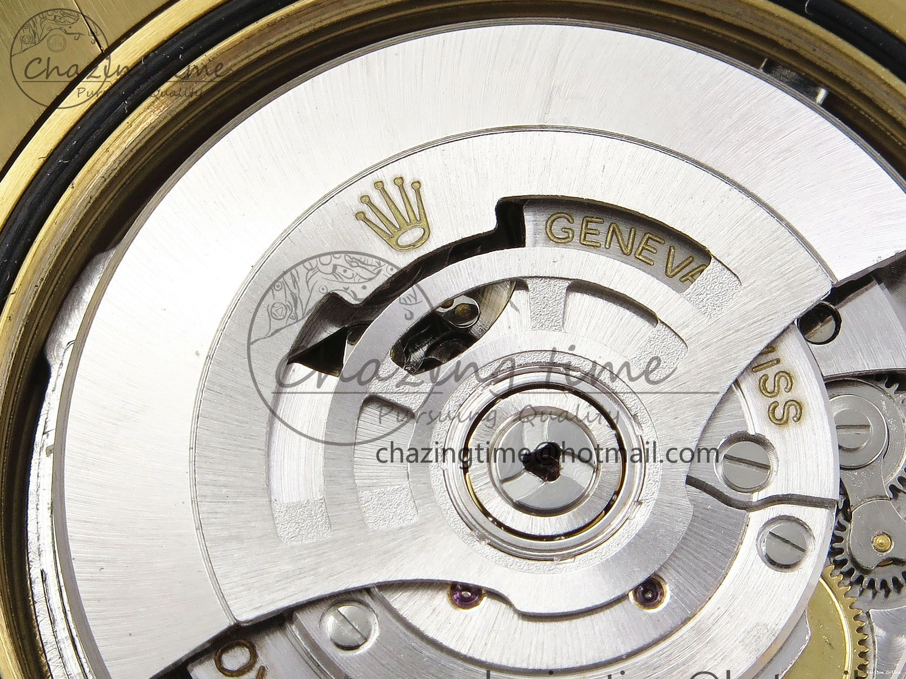 0518 Day Date 40 YG JDF Gain Weight 904L Steel White Roman Dial on President Bracelet VR3255 V Functional 1369